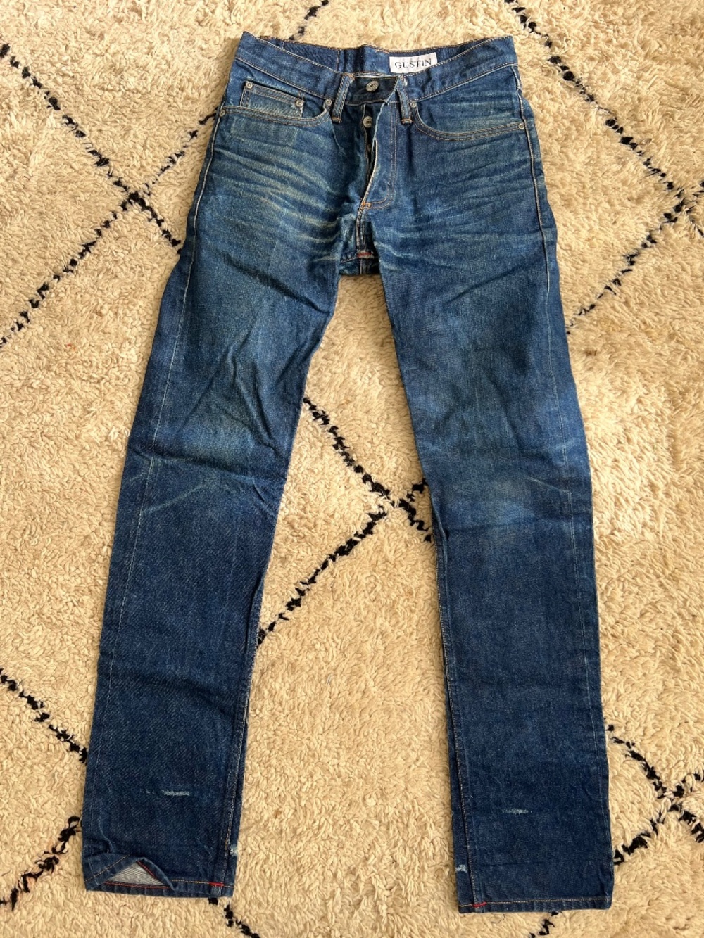 Gustin #322 Cone Mills Natural Indigo 16 oz, Size 29 Straight